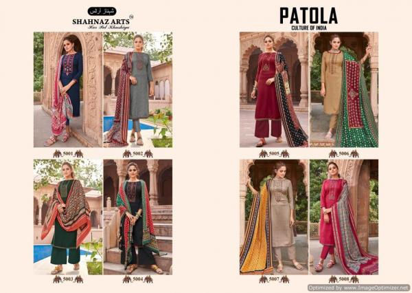 Shahnaz Arts Patola-Pashmina-With-Embroidery-Salwar